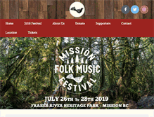 Tablet Screenshot of missionfolkmusicfestival.ca